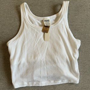 Pink Brand White Tank Top w/ Built-in Bra
